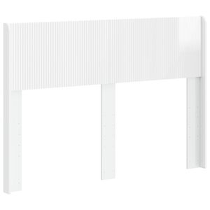 vidaXL T&ecirc;te de lit Blanc brillant PB