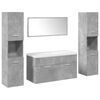 vidaXL Ensemble de meubles de salle de bain 5 pcs gris b&eacute;ton