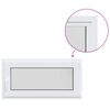 vidaXL Couleur int&eacute;rieure de la fen&ecirc;tre de sous-sol blanche RISOR