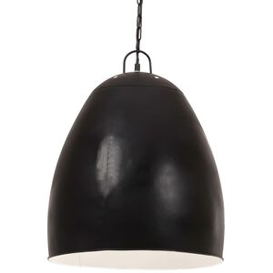 vidaXL Lampe suspendue industrielle 25 W Noir Rond 42 cm E27