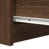 vidaXL Buffet avec tiroirs chêne marron 37,5x35x99cm bois d'ingénierie