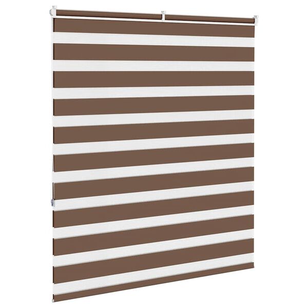 vidaXL Store z&egrave;bre marron 125x150cm largeur du tissu 120,9cm polyester
