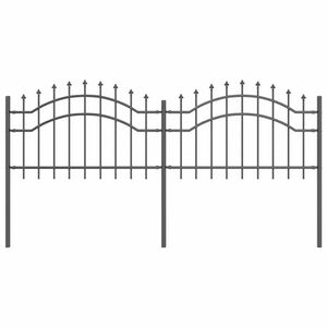 vidaXL Cl&ocirc;ture de jardin Woerden Gris 240 x 215 cm