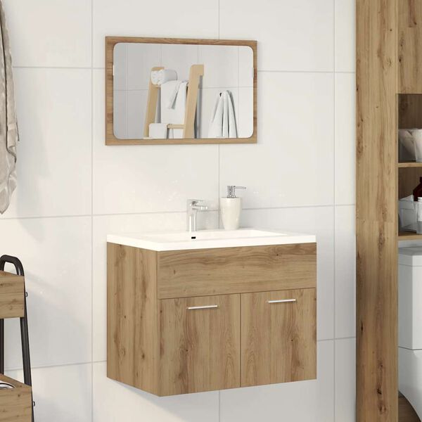 vidaXL Ensemble de meubles salle de bain 2 pcs bois d'ingénierie