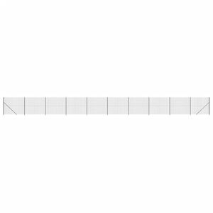 vidaXL Cl&ocirc;ture en treillis m&eacute;tallique avec bride anthracite 1,4x25 m