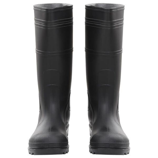 vidaXL Bottes de pluie noir taille 46 PVC