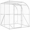 vidaXL Poulailler Argent&eacute; 200 x 200 x 215 cm Acier galvanis&eacute;