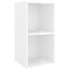 vidaXL Ensemble de meubles TV 3 pcs Blanc brillant Bois d'ing&eacute;nierie