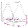 vidaXL Cadre de lit pour enfant 80x160 cm bois de pin massif