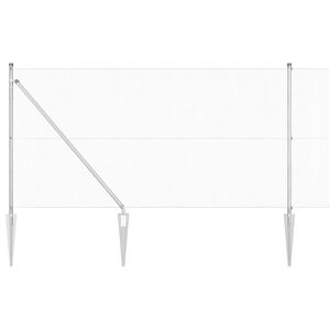 vidaXL Cl&ocirc;ture en fil soud&eacute; avec pointes 10 x 1 m Acier galvanis&eacute;
