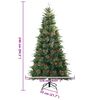 vidaXL Sapin de Noël Artificiel à Branches Articulées Vert 240 cm