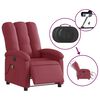 vidaXL Fauteuil de massage inclinable &eacute;lectrique Rouge bordeaux Tissu