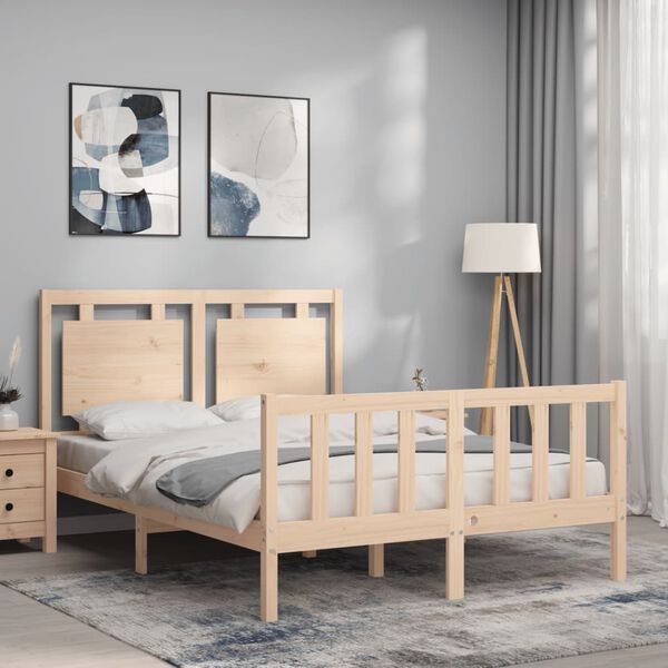 vidaXL Cadre de lit sans matelas 140x200 cm bois massif de pin