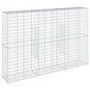 vidaXL Panier gabion avec couvercle 300x50x200 cm fer galvanisé