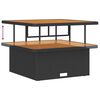 vidaXL Ensemble de canap&eacute; de jardin 8 pcs Noir Poly rotin