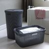 Curver Panier &agrave; linge Style 45 L Anthracite