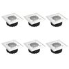 vidaXL Spots de sol carr&eacute;s 6 pcs