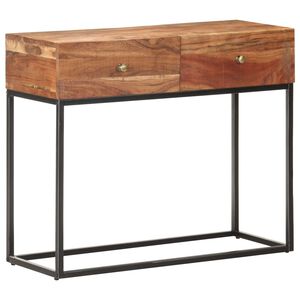 vidaXL Table console 90x35x75 cm Bois d'acacia brut