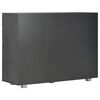vidaXL Buffet Noir brillant 107x35x80,5 cm