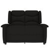 vidaXL Fauteuil de massage inclinable &agrave; 2 places noir tissu