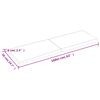 vidaXL Dessus de table bois massif traité bordure assortie