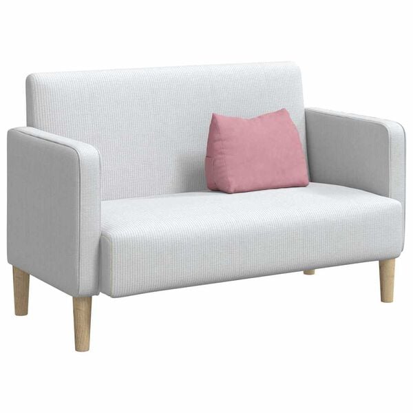 vidaXL Coussin de Dos Rose 45 x 20 x 35 cm Tissu en velours c&ocirc;tel&eacute;