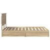 vidaXL Lit de Rangement Ch&ecirc;ne Sonoma 120 x 190 cm Bois d'ing&eacute;nierie