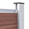 vidaXL Clôture de jardin WPC 180x186 cm Marron