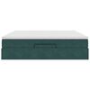 VidaXL Cadre de lit ottoman avec matelas vert foncé 180x200 cm velours
