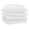 vidaXL Couette d'&eacute;t&eacute; avec oreiller 3 pi&egrave;ces Blanc Microfibre