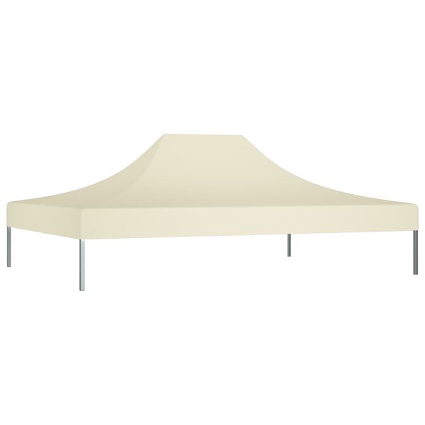 vidaXL Toit de tente de réception 4x3 m Crème 270 g/m²