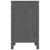 vidaXL Boîte à linge Gris 44x44x76 cm Bois massif de pin
