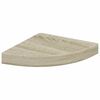 vidaXL &Eacute;tag&egrave;res d'angle flottantes 4 pcs ch&ecirc;ne 25x25x3,8 cm MDF