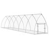 vidaXL Clapier argent&eacute; 105x600x120 cm acier galvanis&eacute;