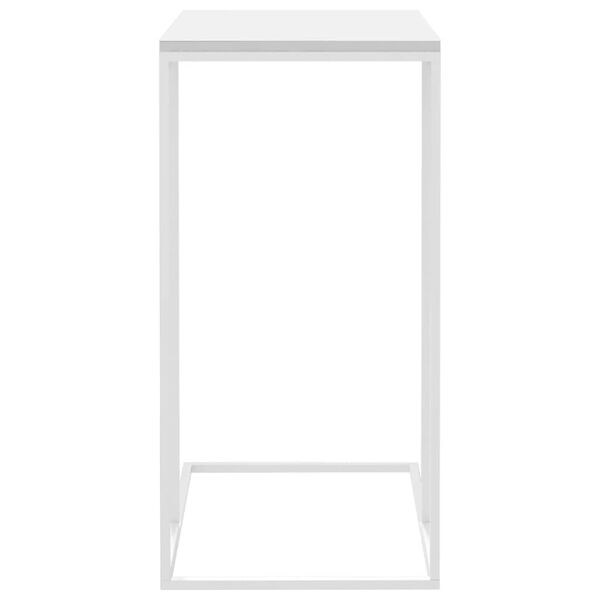 vidaXL Table d'appoint Blanc 40x30x59 cm Bois d'ingénierie