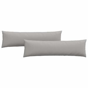 vidaXL Coussins de canap&eacute; 2 pcs Gris nuage 145 x 40 cm tissu