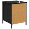 vidaXL Cabinet de chevet Ch&ecirc;ne noir 40 x 42 x 50 cm Bois d'ing&eacute;nierie