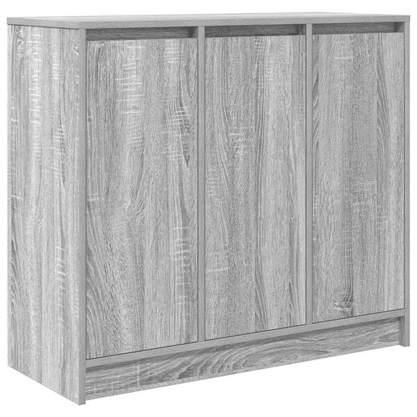 vidaXL Buffet sonoma gris 85x34x76 cm bois d'ing&eacute;nierie