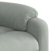 vidaXL Fauteuil de massage inclinable Gris clair Velours