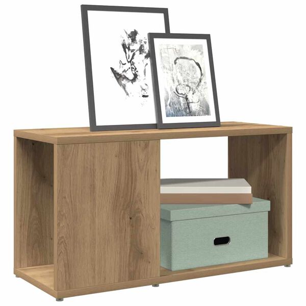 vidaXL Meuble TV ch&ecirc;ne artisanal 60x24x32 cm bois d'ing&eacute;nierie