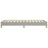 vidaXL Cadre de lit sans matelas gris clair 100x200 cm tissu