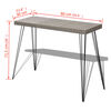 vidaXL Table console 90 x 30 x 71,5 cm Gris