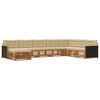 vidaXL Ensemble de canap&eacute;s d'ext&eacute;rieur 8 pcs Naturel et Beige