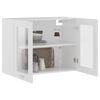 vidaXL Vitrine suspendue "Lyon" Blanc 80 x 31 x 60 cm Bois d'ingénierie