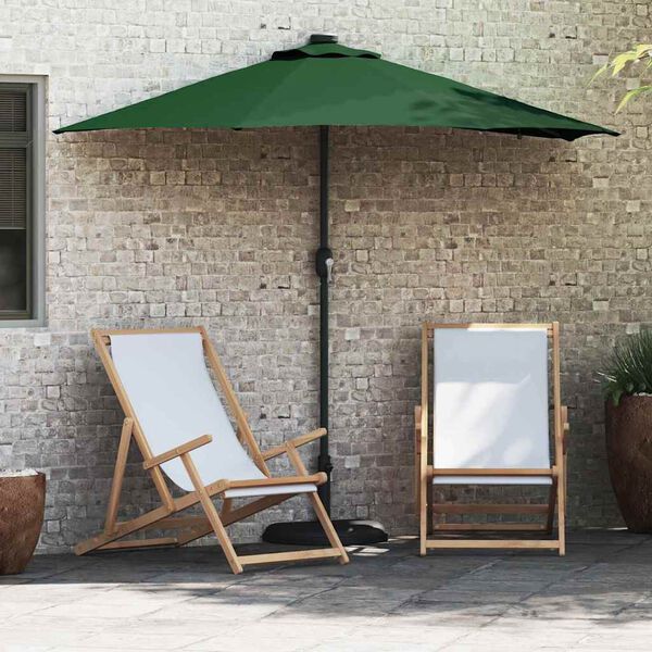 vidaXL Parasol de jardin Vert 294 x 150 x 223 cm Polyester et Acier