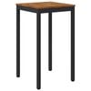 vidaXL Table de Bar de Jardin Naturel et noir 60 x 60,5 x 105 cm