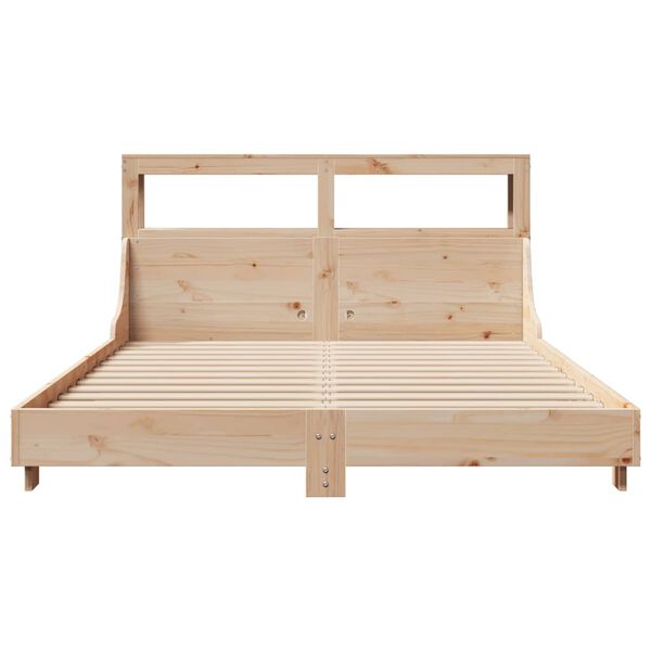 vidaXL Cadre de lit sans matelas 160x200 cm bois massif de pin