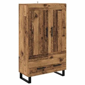 vidaXL Haut Armoire Bois Ancien 69,5 x 31 x 115 cm Bois d'ing&eacute;nierie