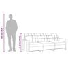 vidaXL Canapé à 3 places Gris 180 cm Similicuir