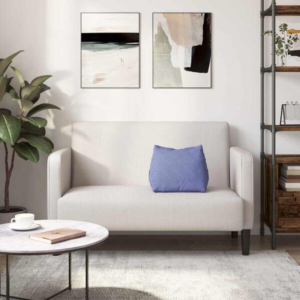 vidaXL Coussin de Dos Bleu denim 45 x 20 x 35 cm tissu